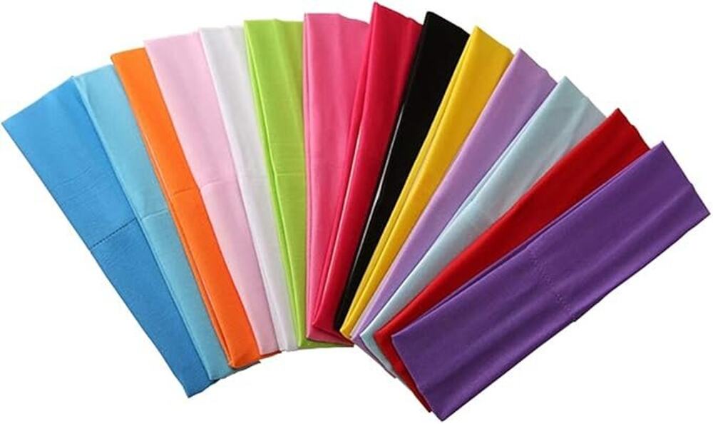 13pcs Mixed Colors Yoga Sports Headbands for Women